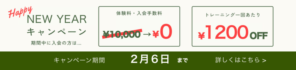 新たに開始したキャンペーン告知